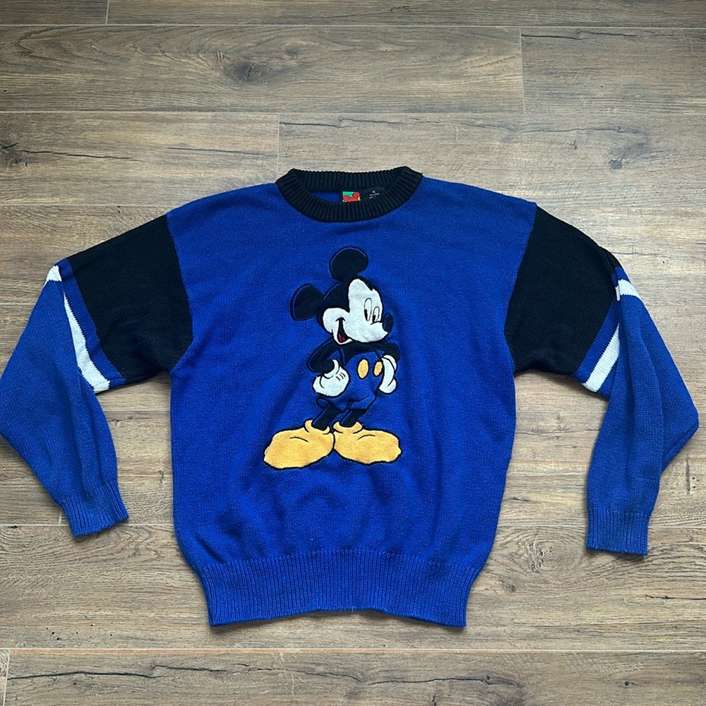 VINTAGE Mickey Mouse Unlimited Jerry Leigh Knit Sweater #367N